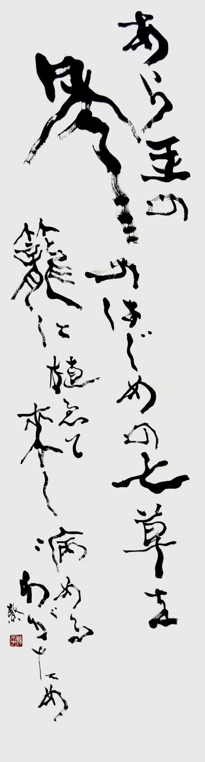 あら玉の年のはじめの七草を籠に植ゑて來し病めるわがため